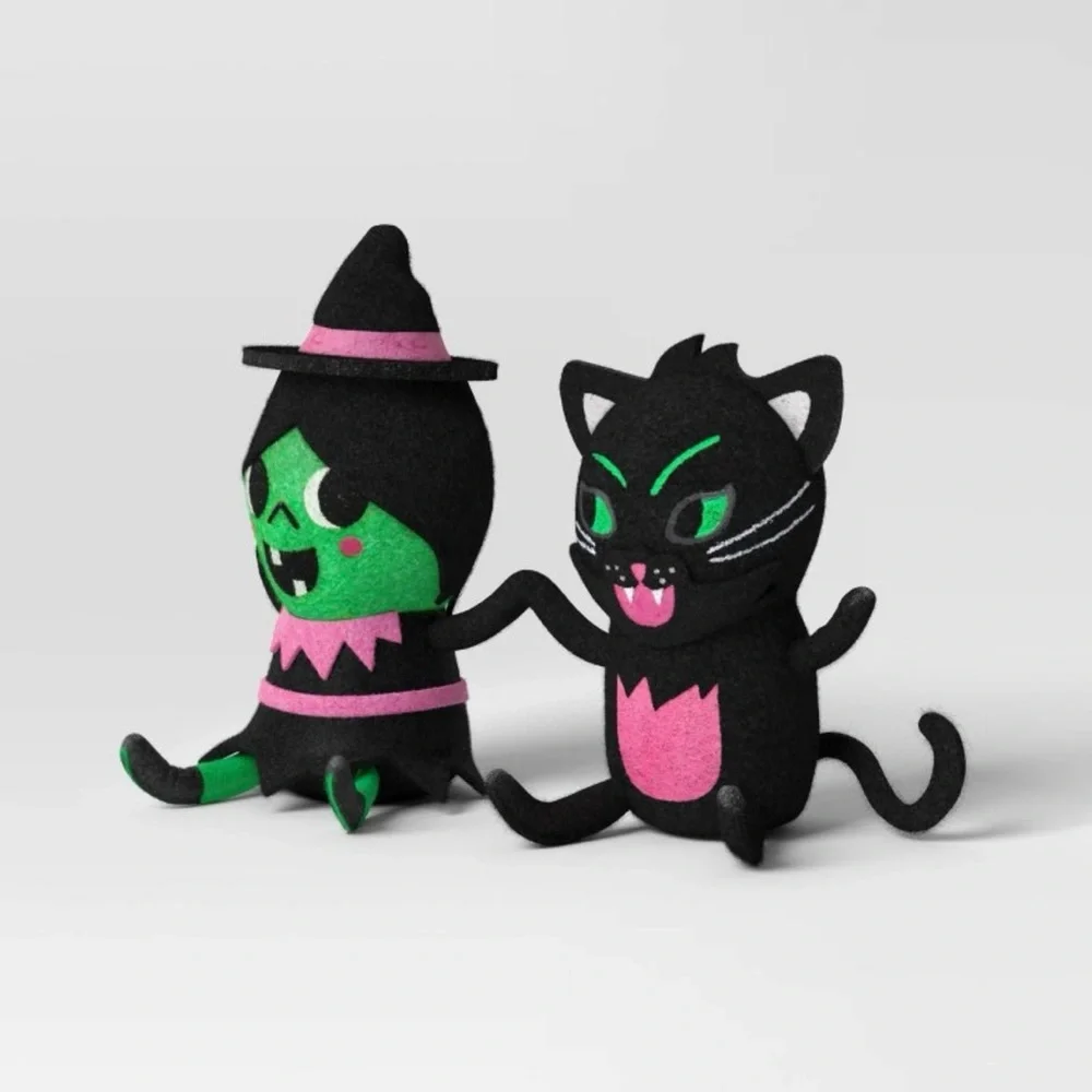 NEW Target Hyde & EEK! Halloween Witch and Cat Duo Figurine